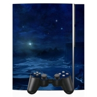 Виниловая наклейка для игровой консоли Sony PlayStation 3 "Звездное небо" артикул 3660a.