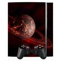 Виниловая наклейка для игровой консоли Sony PlayStation 3 "Сатурн" артикул 3664a.